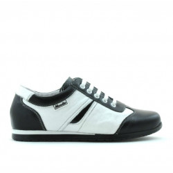 Dziecięce buty 136 czarne+białe