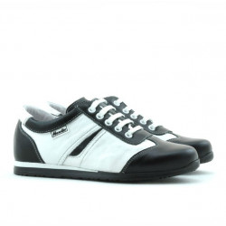 Dziecięce buty 136 czarne+białe