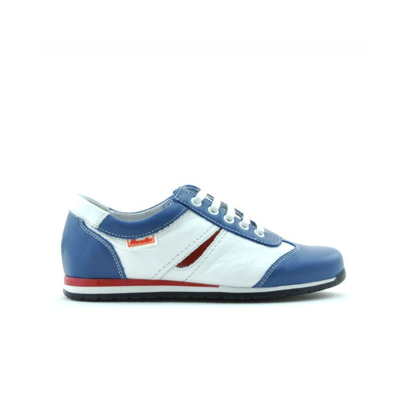 Buty dziecięce 136 niebieski+biały