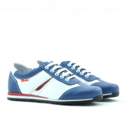Buty dziecięce 136 niebieski+biały