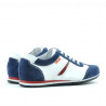 Buty dziecięce 136 indygo welur+białe