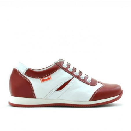 Buty dziecięce 136 czerwone+białe