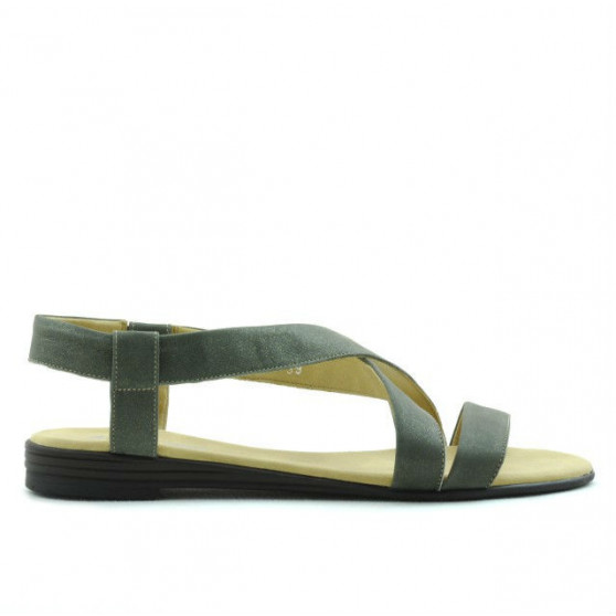 Damskie sandały 5010 khaki perła