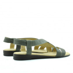 Damskie sandały 5010 khaki perła