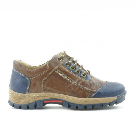 Buty dziecięce 137 indygo+brązowe