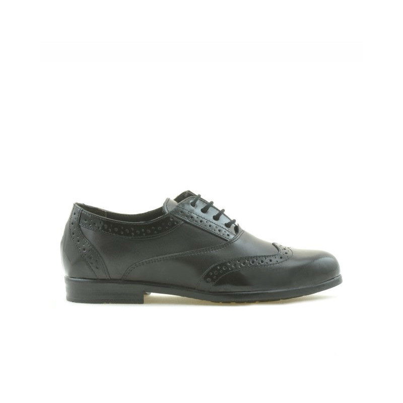 Dziecięce buty 150 lakier czarny łączony