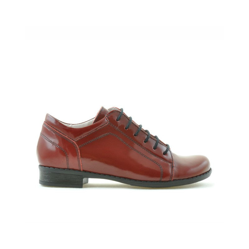 Buty dziecięce 122 lakierowane bordowe