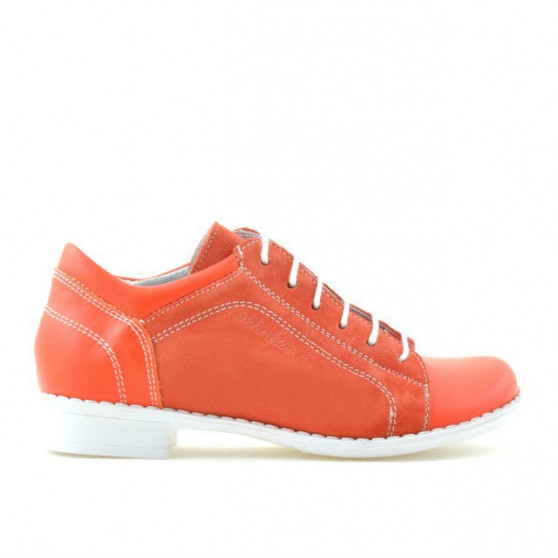 Buty dziecięce 122 czerwony koralowy łączony