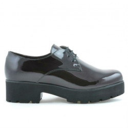 Damskie buty casual 660 lakier bordo