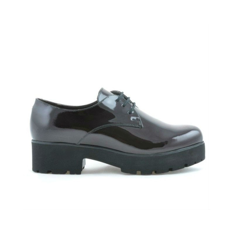 Damskie buty casual 660 lakier bordo