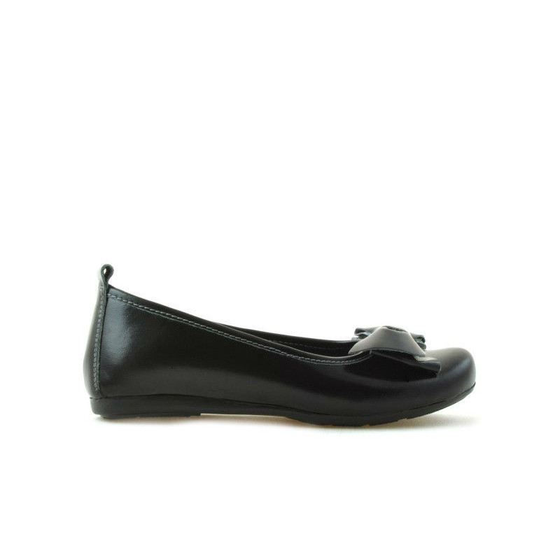 Buty dziecięce 141 czarny lakierowany