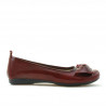 Dziecięce buty 141 lakierowane bordowe