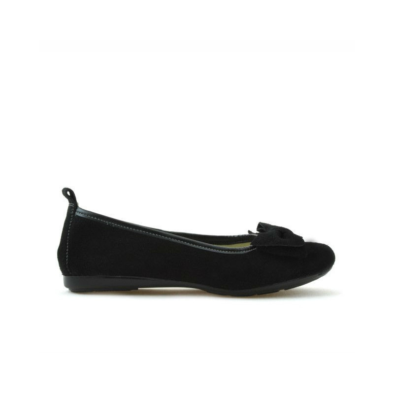 Buty dziecięce 141 czarny zamsz