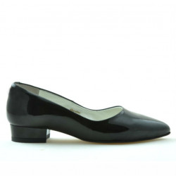 Damskie buty casual 1248 lakierowane czarne