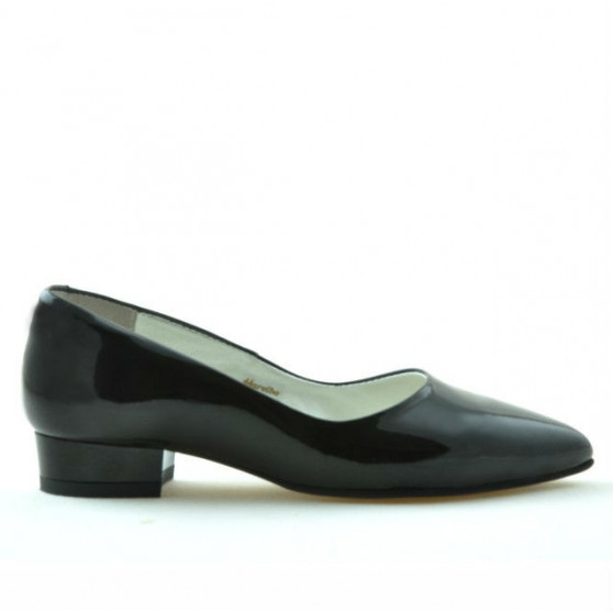 Damskie buty casual 1248 lakierowane czarne