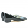 Damskie buty casual 1248 lakierowane czarne