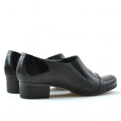 Damskie buty casual lakierowane czarne 651
