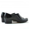 Damskie buty casual lakierowane czarne 651