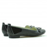 Damskie buty casual 639 lakier czarny