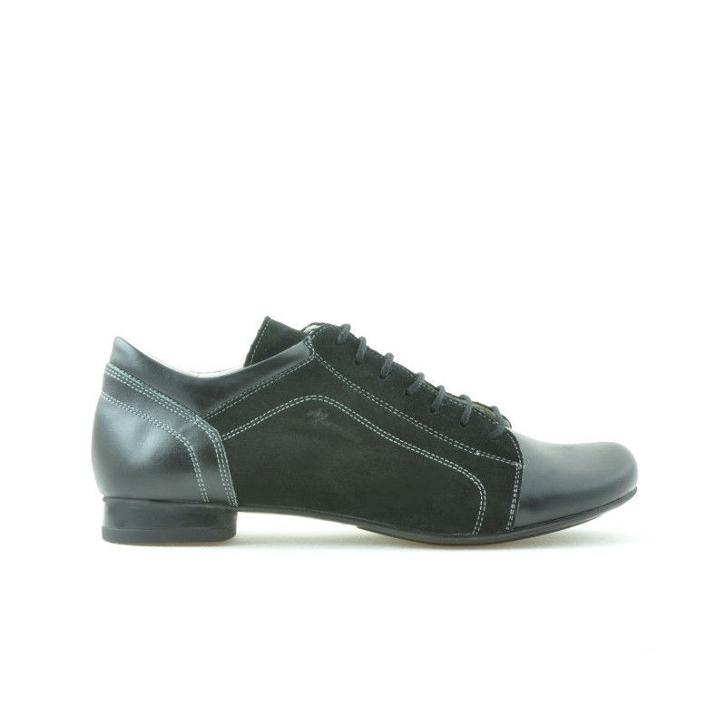 Damskie buty casual 645 czarno-kombinowane