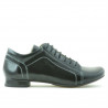 Damskie buty casual 645 czarna lakierowana skóra