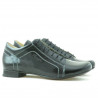 Damskie buty casual 645 czarna lakierowana skóra