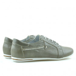 Buty sportowe / casual damskie 646 piasek + biały