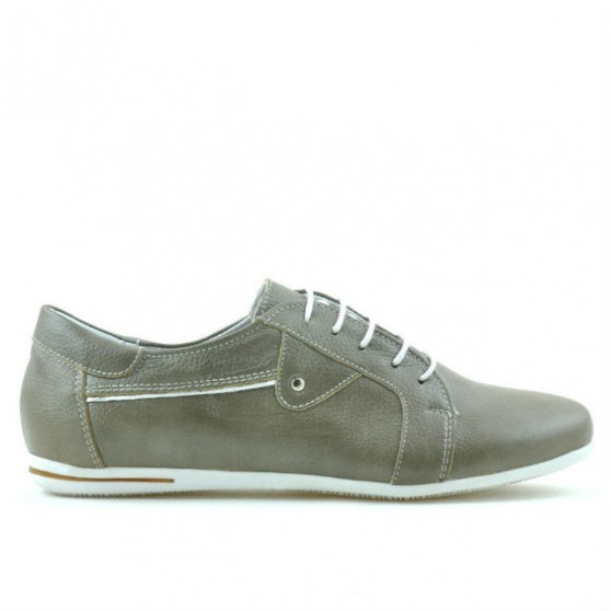 Buty sportowe / casual damskie 646 piasek + biały