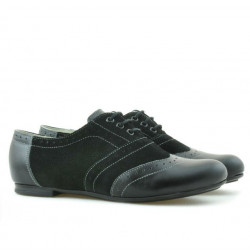 Damskie buty casual 186 czarny kombinowany
