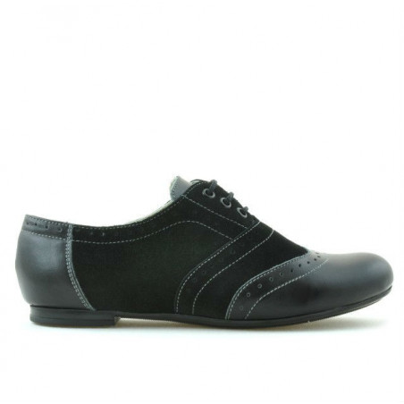 Damskie buty casual 186 czarny kombinowany