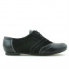 Damskie buty casual 186 czarny kombinowany