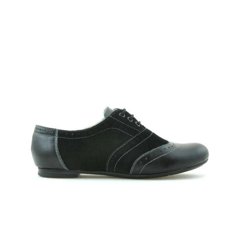 Damskie buty casual 186 czarny kombinowany