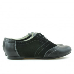 Damskie buty casual 186 czarny kombinowany