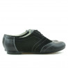 Damskie buty casual 186 czarny kombinowany
