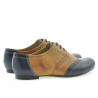Damskie buty casual 186 indygo+brązowe