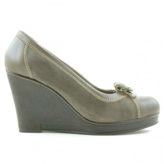 Damskie buty casual 178 capuccino łączone