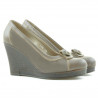 Damskie buty casual 178 capuccino łączone