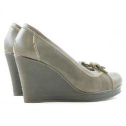 Damskie buty casual 178 capuccino łączone