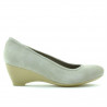 Damskie buty casual 152-1 piasek zamsz