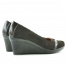 Damskie buty casual 647 w kolorze kawy z weluru