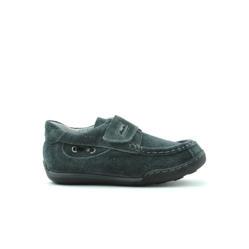 Buty dla małych dzieci 01c szary welur