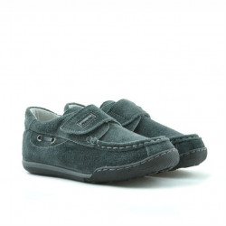 Buty dla małych dzieci 01c szary welur
