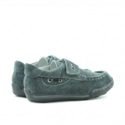 Buty dla małych dzieci 01c szary welur