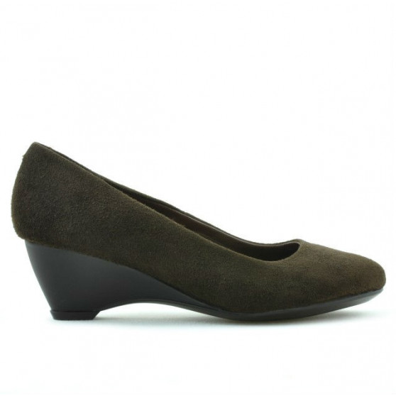Buty casual damskie 152-1 kawa welur