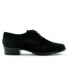 Casualowe buty damskie 691 czarny welur