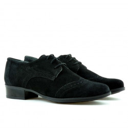 Casualowe buty damskie 691 czarny welur
