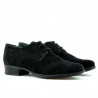 Casualowe buty damskie 691 czarny welur