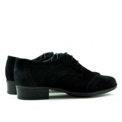 Casualowe buty damskie 691 czarny welur
