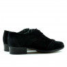 Casualowe buty damskie 691 czarny welur
