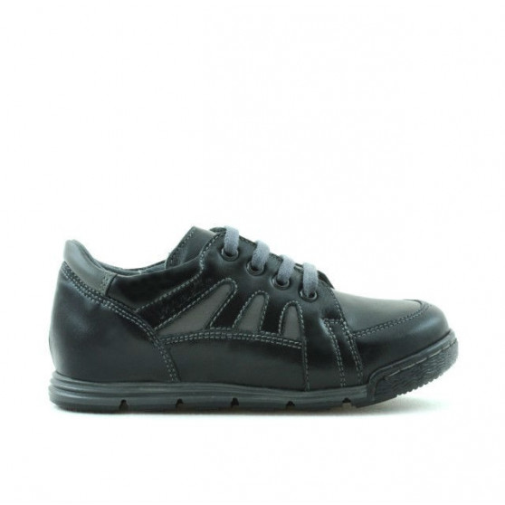 Małe buty dziecięce 04c czarne+szare